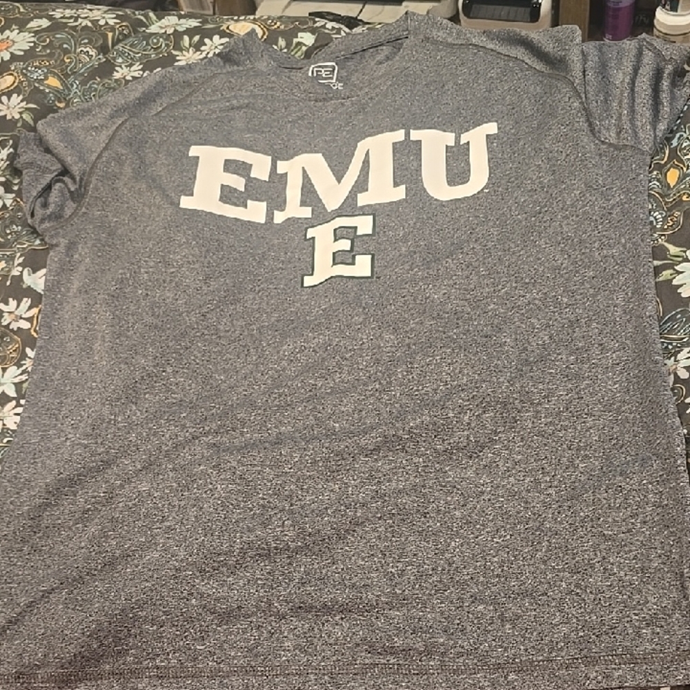 ❤️10/$10 New Knights Apparel Gray EMU Men's Tee Eastern Michigan Shirt